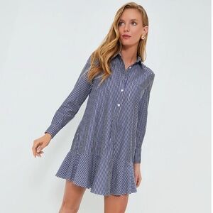 Tuckernuck Callahan Shirt Dress Indigo Stripe